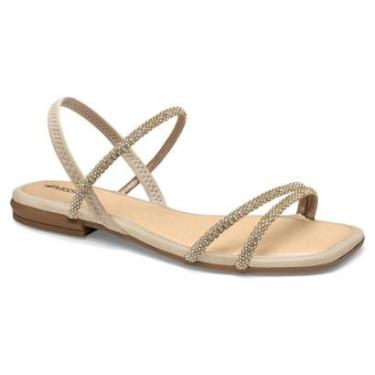 Imagem de Sandália Feminina Mississipi Rasteira Enfeite Brilho J0664-Feminino