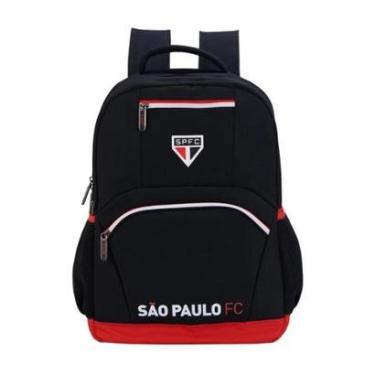 Imagem de Mochila De Costas escolar esporte São Paulo Tricolor 16601 Oficial-Unissex