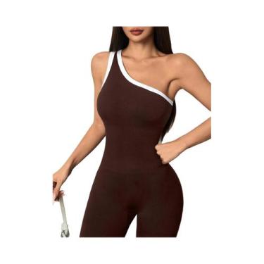 Imagem de Macacão De Ginástica Sem Costura Para Mulheres, Leggings De Yoga, Roup