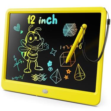 Imagem de KOKODI Tablet LCD para escrita, mesa de desenho colorida para crianças de 30 cm, blocos de desenho eletrônicos reutilizáveis apagáveis, brinquedo educativo e de aprendizagem para meninos e meninas de