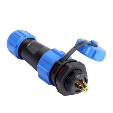 Imagem de Conector de soquete de plástico IP68 SP13 Componente eletromecânico para lâmpadas e lanternas latão 2 pinos 3 pinos 4 pinos 5 pinos 6 pinos 7 pinos 9 pinos 6,5 cm (3 pinos)