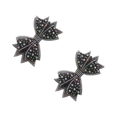 Imagem de Clipes De Laço De Strass Brilhantes Para Sapatos De Salto Alto, Decora