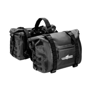 Imagem de Bolsas Laterais Impermeáveis Para Motocicleta 25L*2, Bagagens De Viage