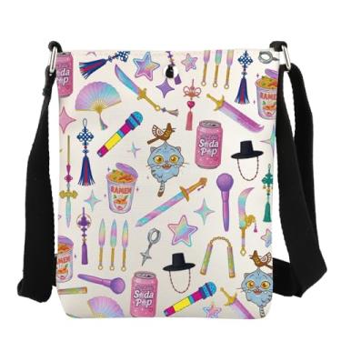 Imagem de JYTAPP Bolsa tiracolo pop coreana com desenho de drama coreano para colecionadores, amantes de música, cantores, mercadoria, Refrigerante