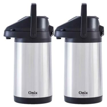 Imagem de Kit 2 Garrafa Termica Inox Premium Parede Dupla 4 Litros - Paramount P