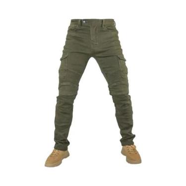 Imagem de Calças Jeans Masculinas Para Motociclismo Featherbed Versão Padrão Par