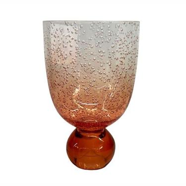 Imagem de Copo Taça Acrílico Bubble Orange Degradê 360ml - ENTRECASA