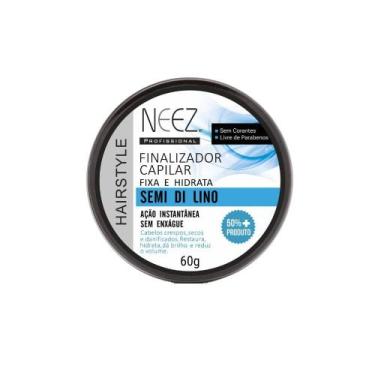 Imagem de Pomada Capilar Neez Finalizadora Semi Di Lino Fixa e Hidrata 60g