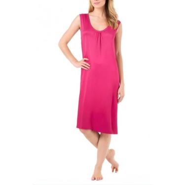 Imagem de Vestido Viscose sem Manga - Lohe, Fucsia, GG