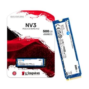Imagem de SSD  500gb M.2 Nvme PCie 4 5000mb/s Leit - 3000mb/s Grav Nv3 Snv3s/500g Kingston