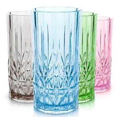 Imagem de Conjunto de copos à prova de estilhaçamento BELLAFORTE, pacote com 4, 