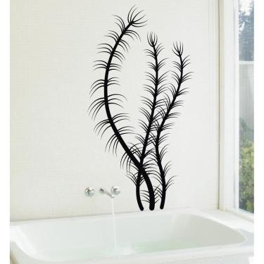 Imagem de Adesivo De Decoração Parede e Vidro Floral Ramas De Folhas