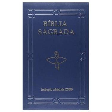 Imagem de Bíblia Sagrada Luxo Azul - Letra Grande - Tradução Oficial da Cnbb - E