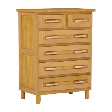 Imagem de Cômoda Mel 6 Gavetas Madeira Maciça Pinus - Cavazotto