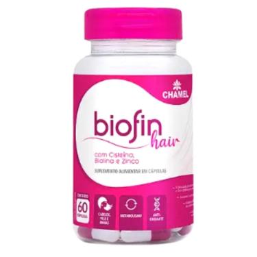 Imagem de Biofin Hair com Cisteína, Biotina e Zinco - Chamel - 60 cápsulas