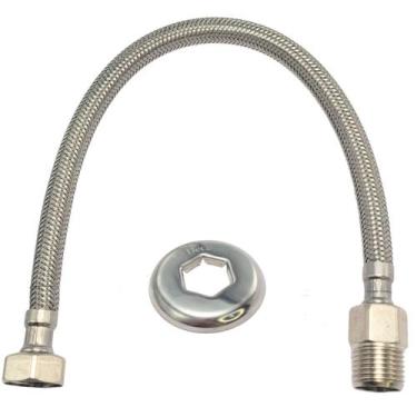 Imagem de Flexível Malha Aço MxF 1/2" 40cm - 4607C040 - DECA