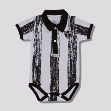 Imagem de Body Atlético Mineiro Stripe Branco e Preto - Rêve D'Or, P