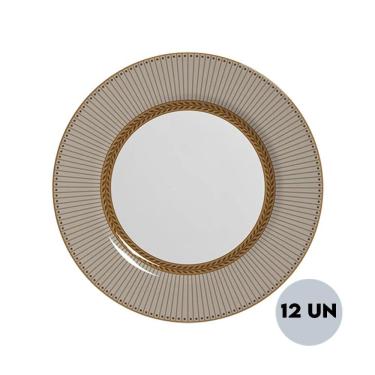 Imagem de Jogo C-12 Pratos Raso Fendi Plus Cerâmica Alleanza 30cm