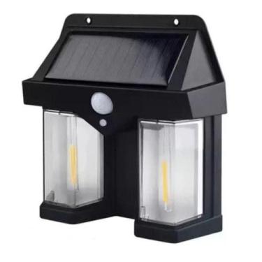 Imagem de Luz De Led Arandela Solar Parede Rústica Sensor De Presença Bm-8529 - 