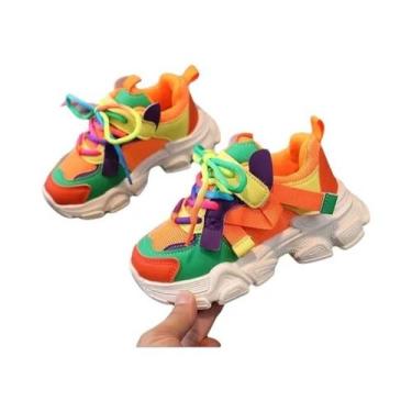 Imagem de Tênis Casuais Coloridos E Respiráveis Para Meninos E Meninas, Calçados