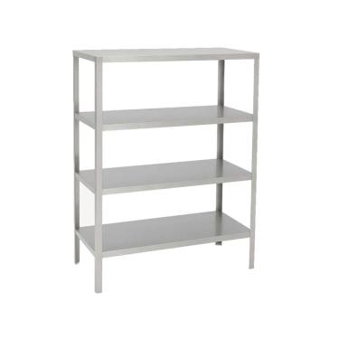 Imagem de Estante de Inox Lisa 4 Planos 150x40x155cm FRNEL15