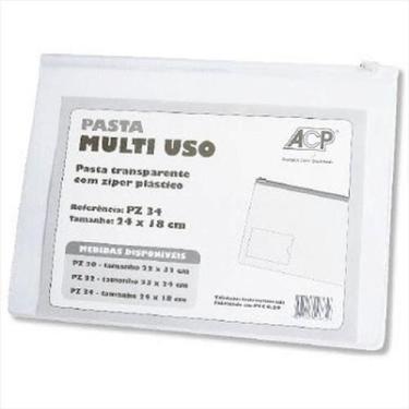 Imagem de Pasta zíper Acp 24X18cm cristal