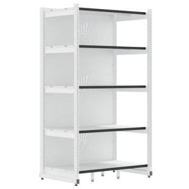 Imagem de Rack Fit Parede 1 Inicial 2,02X0,90X0,60 5 Bandejas Amapá, Branco Perf