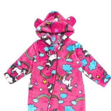 Imagem de Macacão Pelúcia Fleece Bebe Infantil Zíper Quentinho P/ Frio - AG Indu