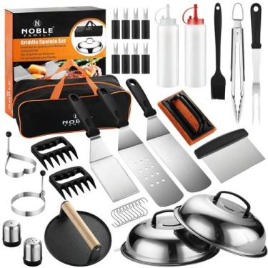 Imagem de Kit de Acessórios para Chapa N NOBLE FAMILY 38 Peças em Aço Inoxidável