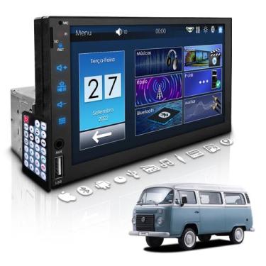 Imagem de Central Multimídia Universal 1 Din Mp5 Bt Dvd Volkswagen Kombi - First