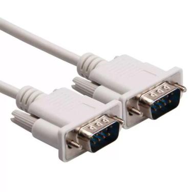 Imagem de Cabo Serial DB9 M x DB9 M - 1.5 metro - Branco - GV CBD308 - Diversos