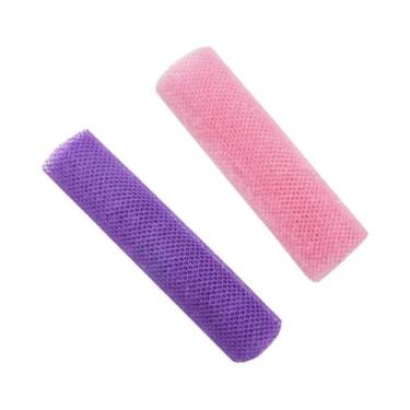 Imagem de Esponjas Esfoliantes Africanas De Dupla Face, Toalha De Banho De Malha