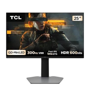 Imagem de Monitor Gamer TCL 25 Polegadas QLED Mini LED Full HD G64 300Hz 1ms GtG