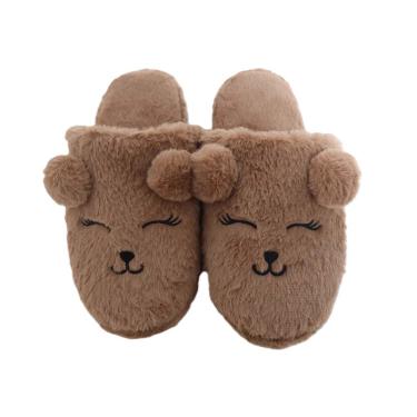 Imagem de Pantufa Aberta Marrom Basic+ Nº 39/40