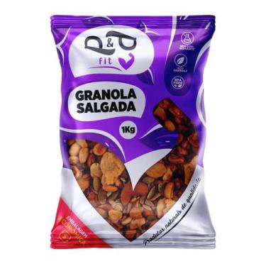 Imagem de Granola Gourmet P&P Salgada/ Low Carb com Castanhas e Chimichurri 1kg 