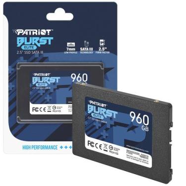 Imagem de SSD Patriot Burst Elite 960GB, SATA III 6Gb/s, 2.5" - PBE960GS25SSDR