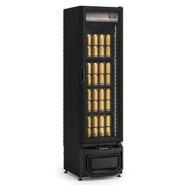 Imagem de Cervejeira Com Porta De Vidro 228l Gcb23evlb All Black Gelopar 220V