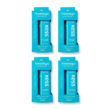 Imagem de 4UN Spray Bucal Kess Fresh&Go Classic Mint