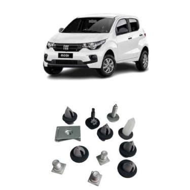 Imagem de Kit 12 Buchas Moldura Paralama Diant/Tras Esq/Dir Mobi - Fiat