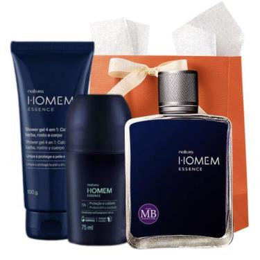 Imagem de Kit Presente Homem Essence Perfume Natura Masculino Corpo