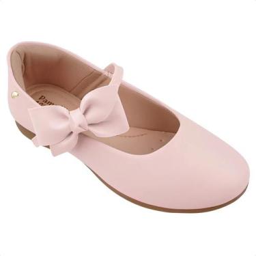 Imagem de Sapato Infantil Pampili Festa Angel Laço Removível Rosa