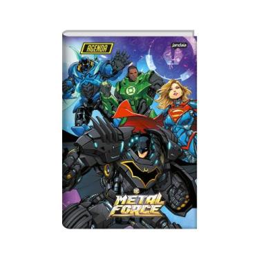 Imagem de Agenda Permanente Escolar Brochura DC Metal Force 192pag - Jandai