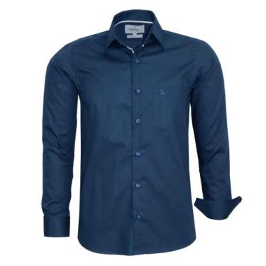 Imagem de Camisa Social Amil Masculina Comfort Manga Longa Em Algodão Lançamento