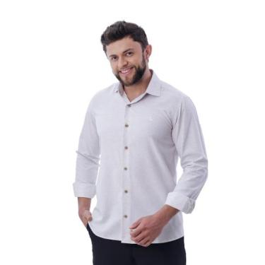 Imagem de Camisa Social Masculina Amil Manga Longa Comfort Sem Bolso Linho 1809,
