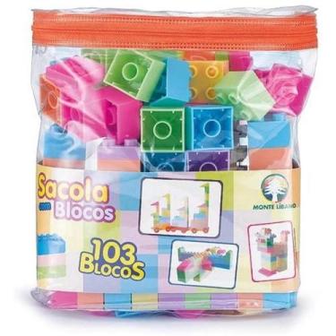 Imagem de Brinquedo Sacola com Blocos de Montar - Monte Líbano 4790