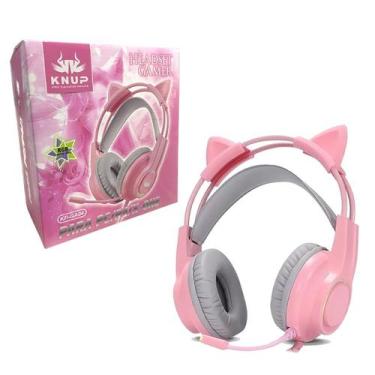 Imagem de Fone De Ouvido Headset Gamer Gatinho Ps4/x-one Kp-ga04 - KNUP