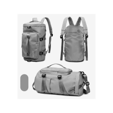 Imagem de Bolsa Feminina Blogueira Mala Esportiva Fitness Academia Vira Mochilha