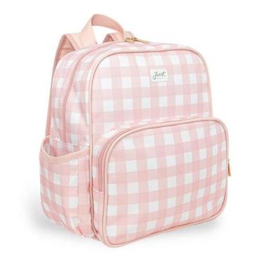 Imagem de Mochila de Maternidade Just Baby Vichy Rosa, Rosa