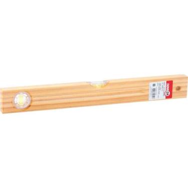 Imagem de Nível De Madeira 16" - Nove54 Com 2 Bolhas Para Nivelamento Horizontal