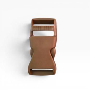 Imagem de Kit 20 Fivelas Tic Tac Para Fita de 25mm - SINGULAR SHOP, Marrom NY